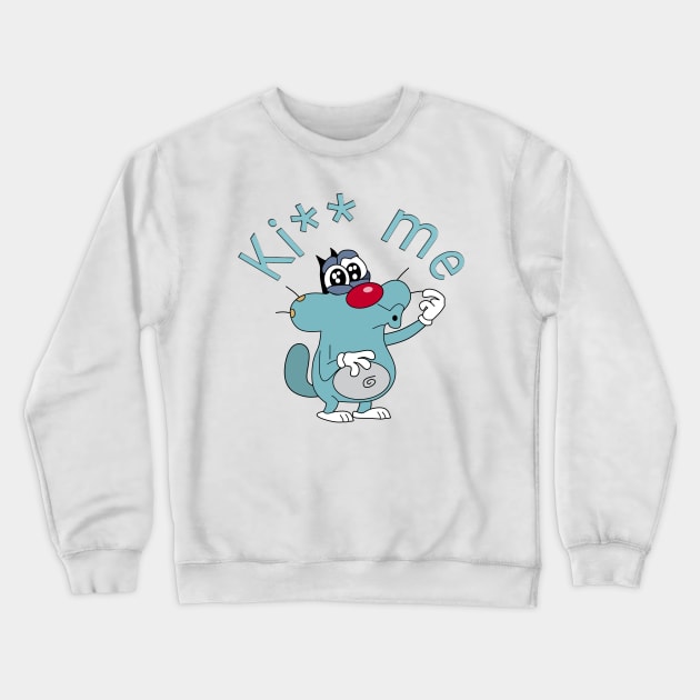 Oggy Crewneck Sweatshirt by Vectraphix